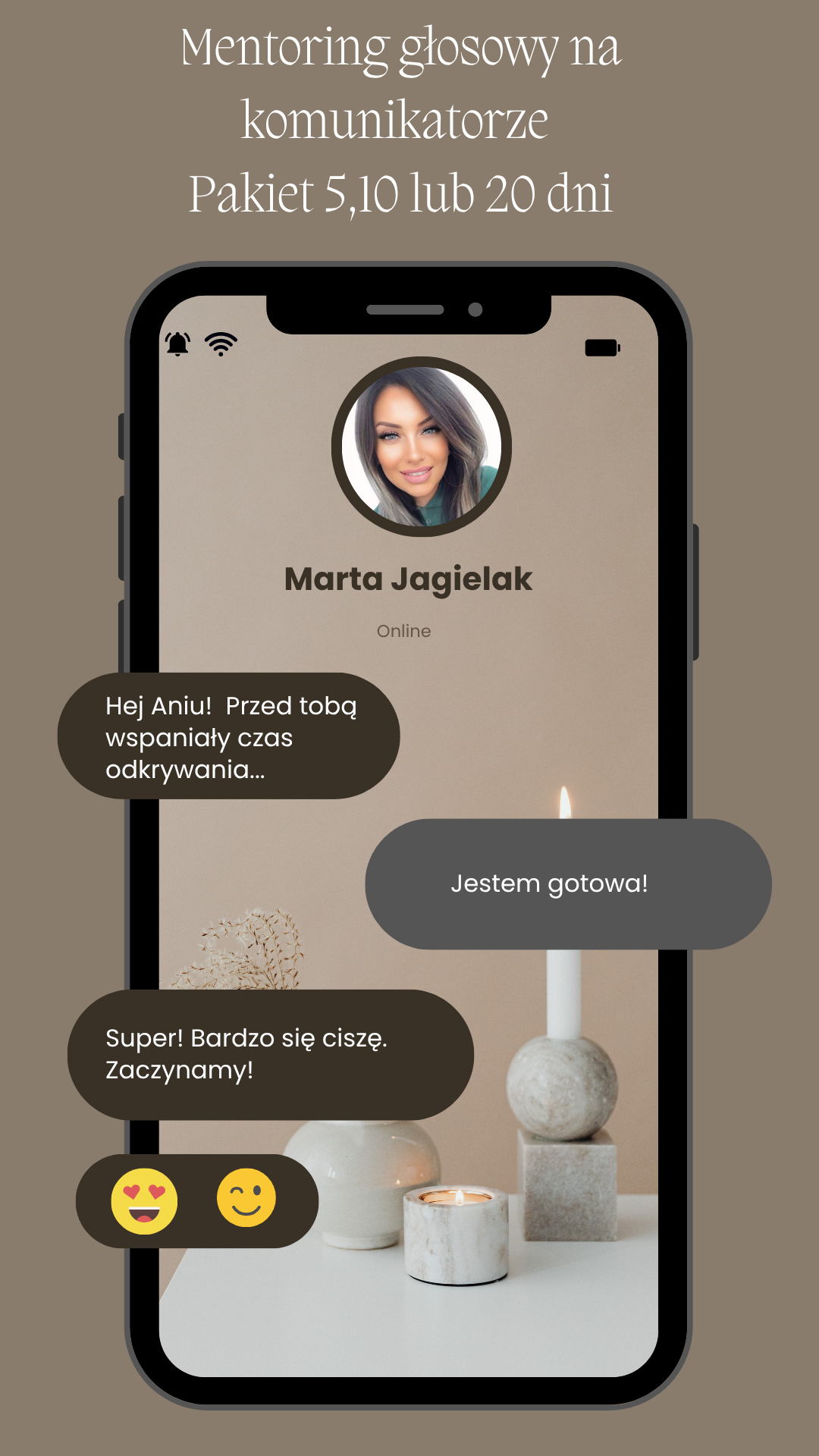 Mentoring głosowy przez komunikator 5,10,20 dni